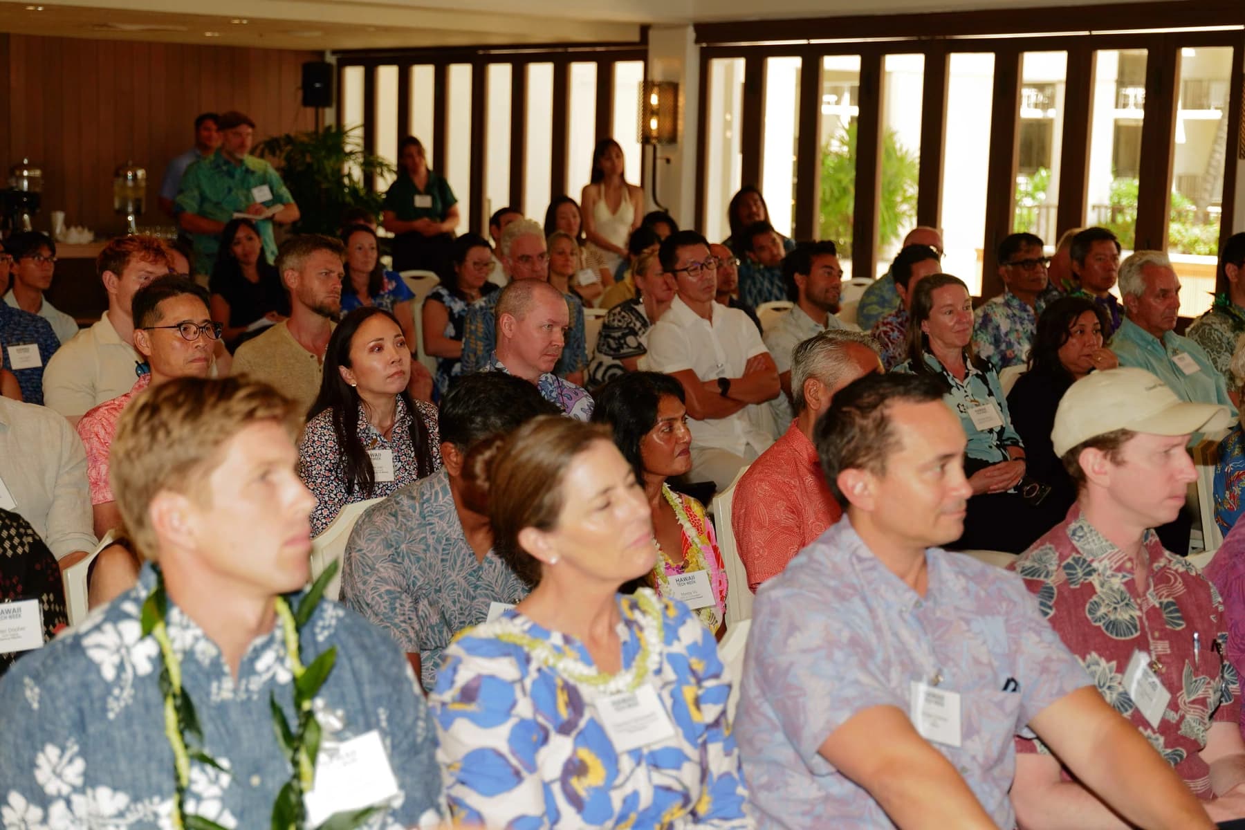 Attendees seated together during the Hawaii Tech Week Executive Forum.