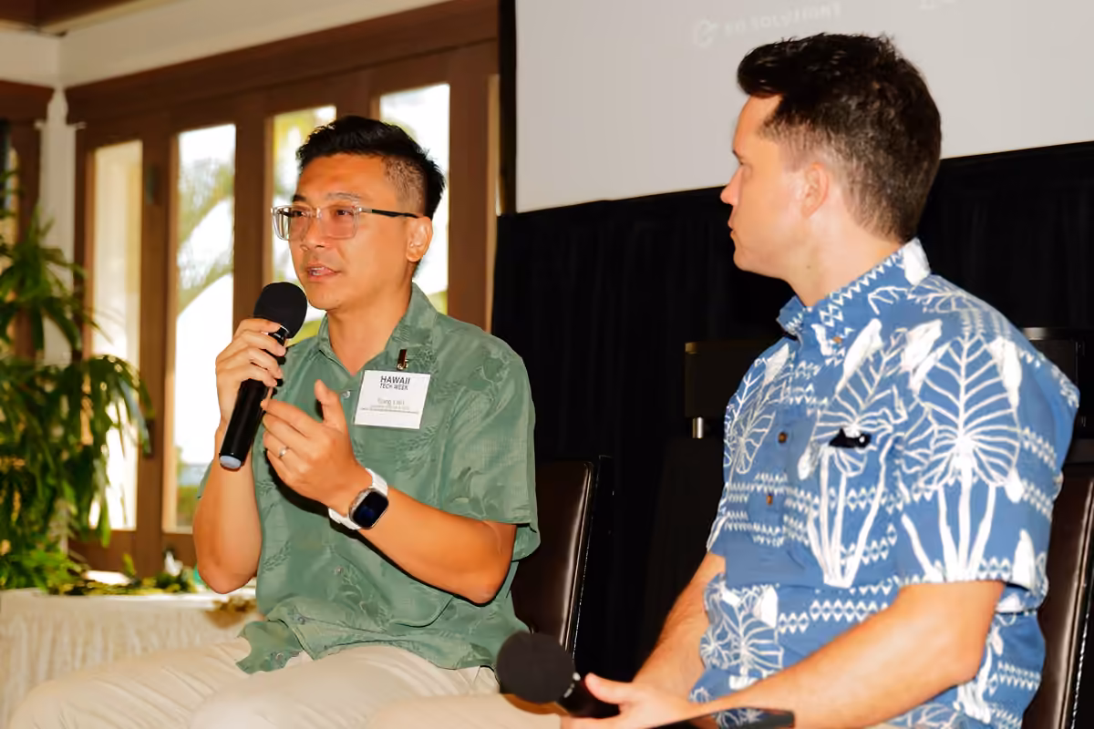 A candid moment during Hawaii Tech Week 2026.