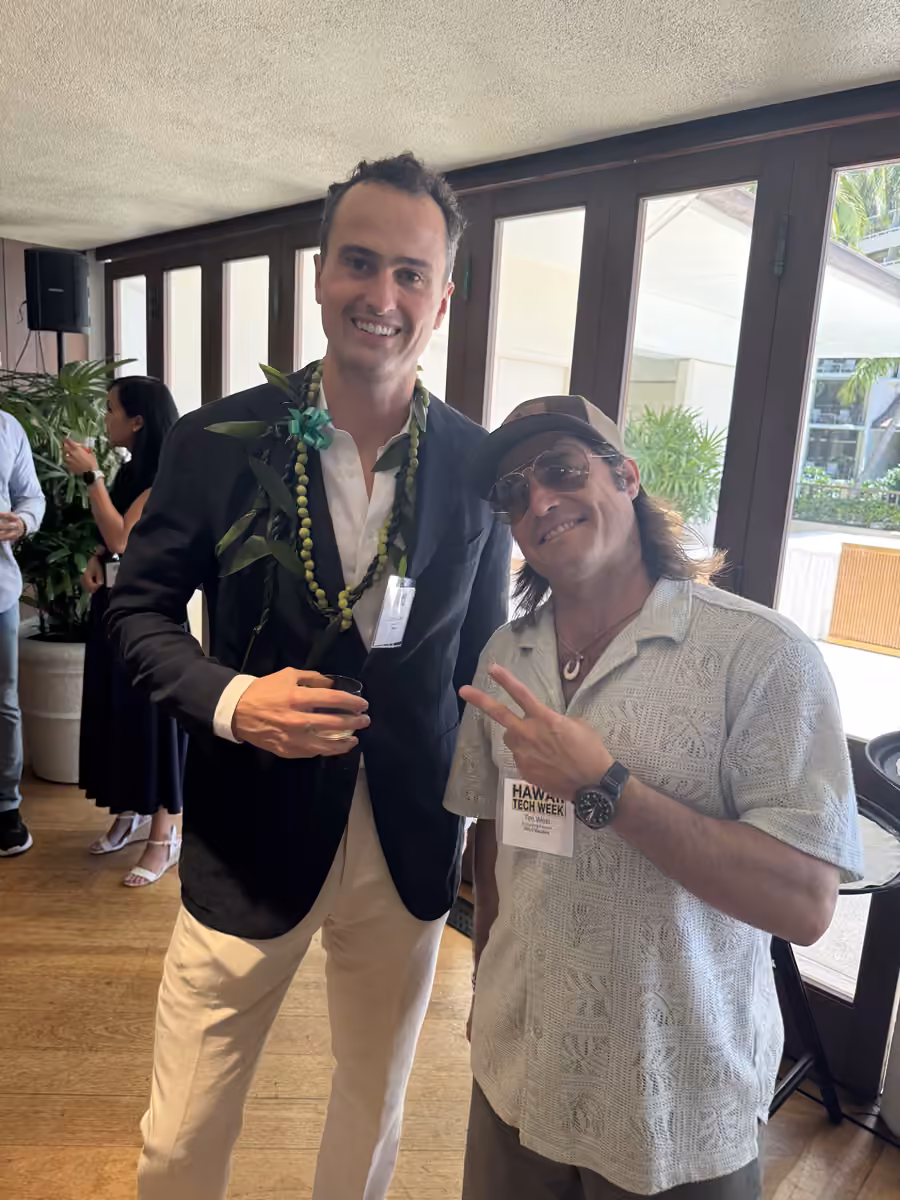 A candid moment during Hawaii Tech Week 2026.