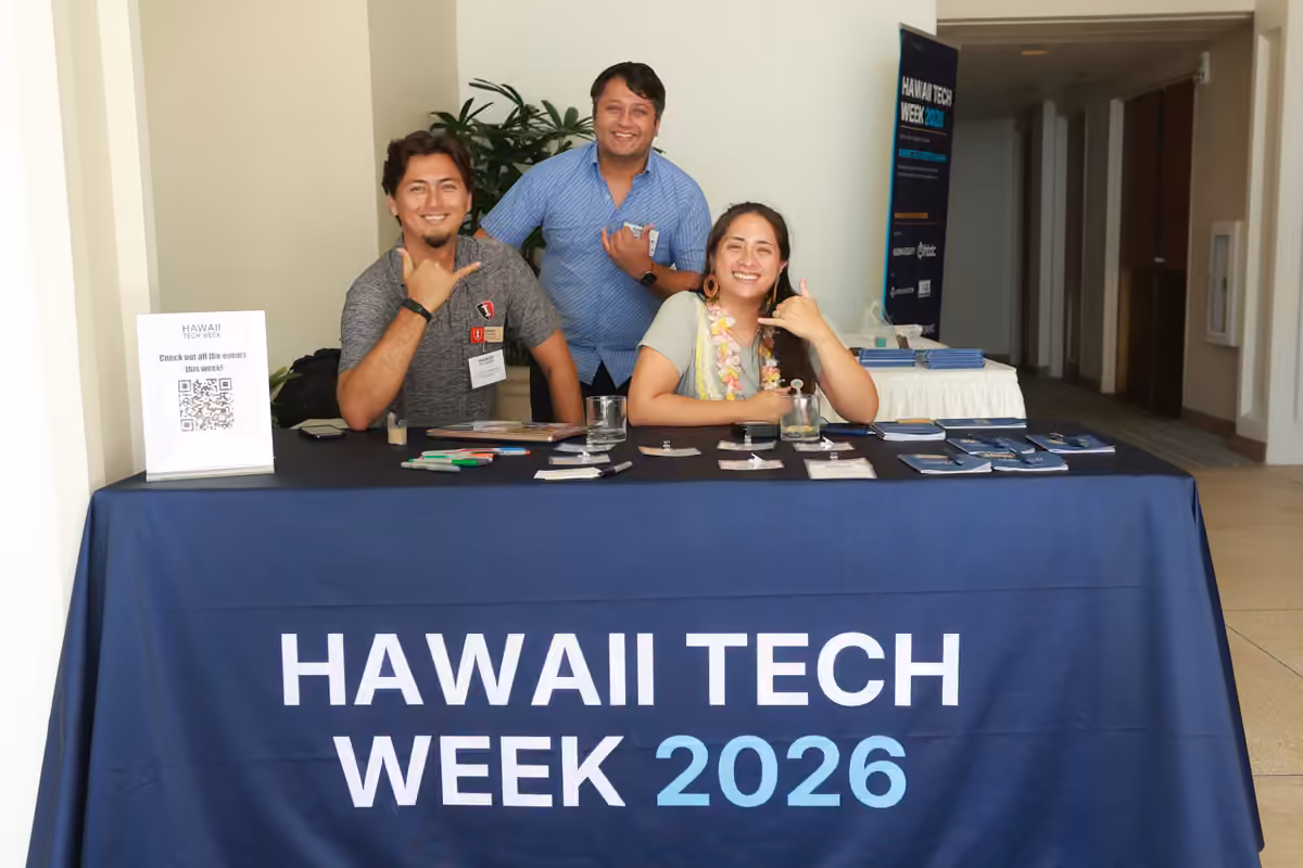 A candid moment during Hawaii Tech Week 2026.