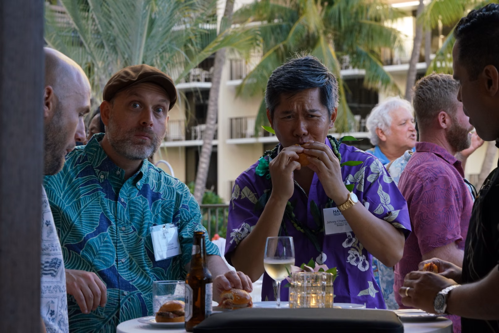 A candid moment at the Executive Forum.