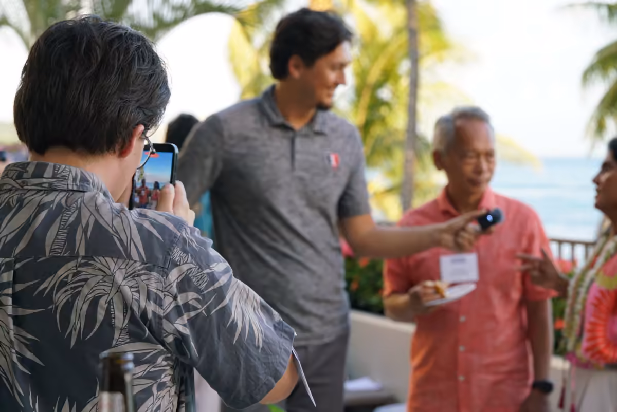 A candid moment during Hawaii Tech Week 2026.