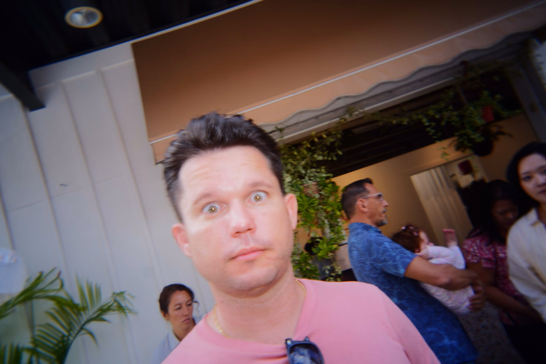 A candid moment at Hawaii Founders Coffee.