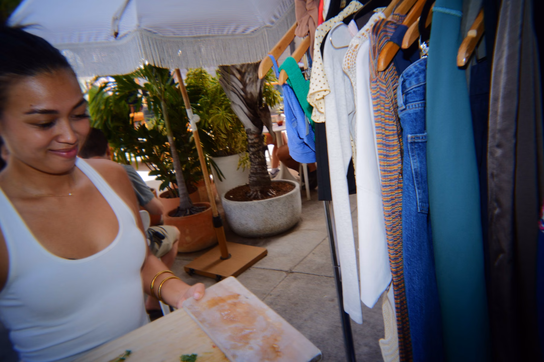 A candid moment at Hawaii Founders Coffee.