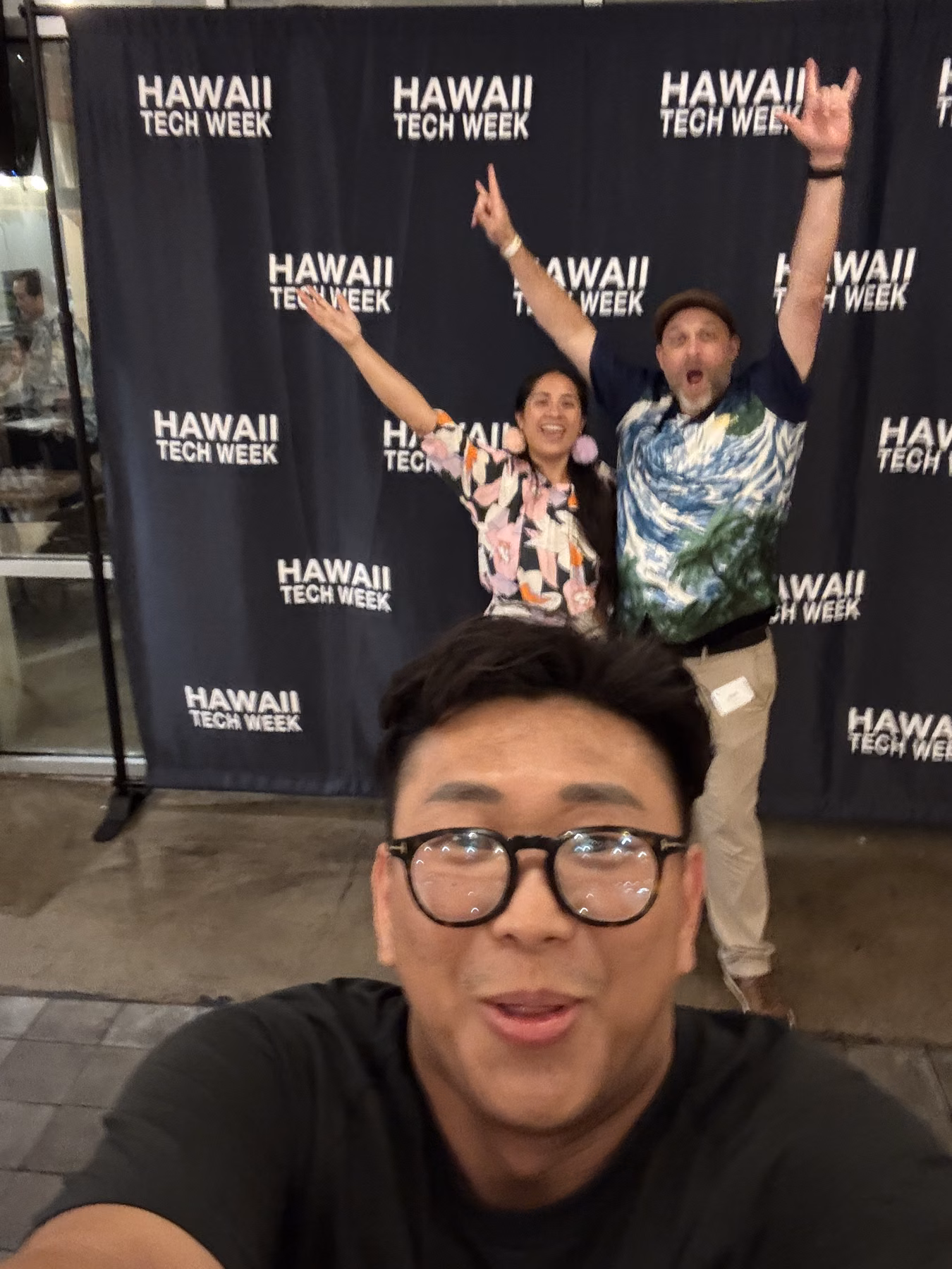 A candid moment during Hawaii Tech Week 2026.