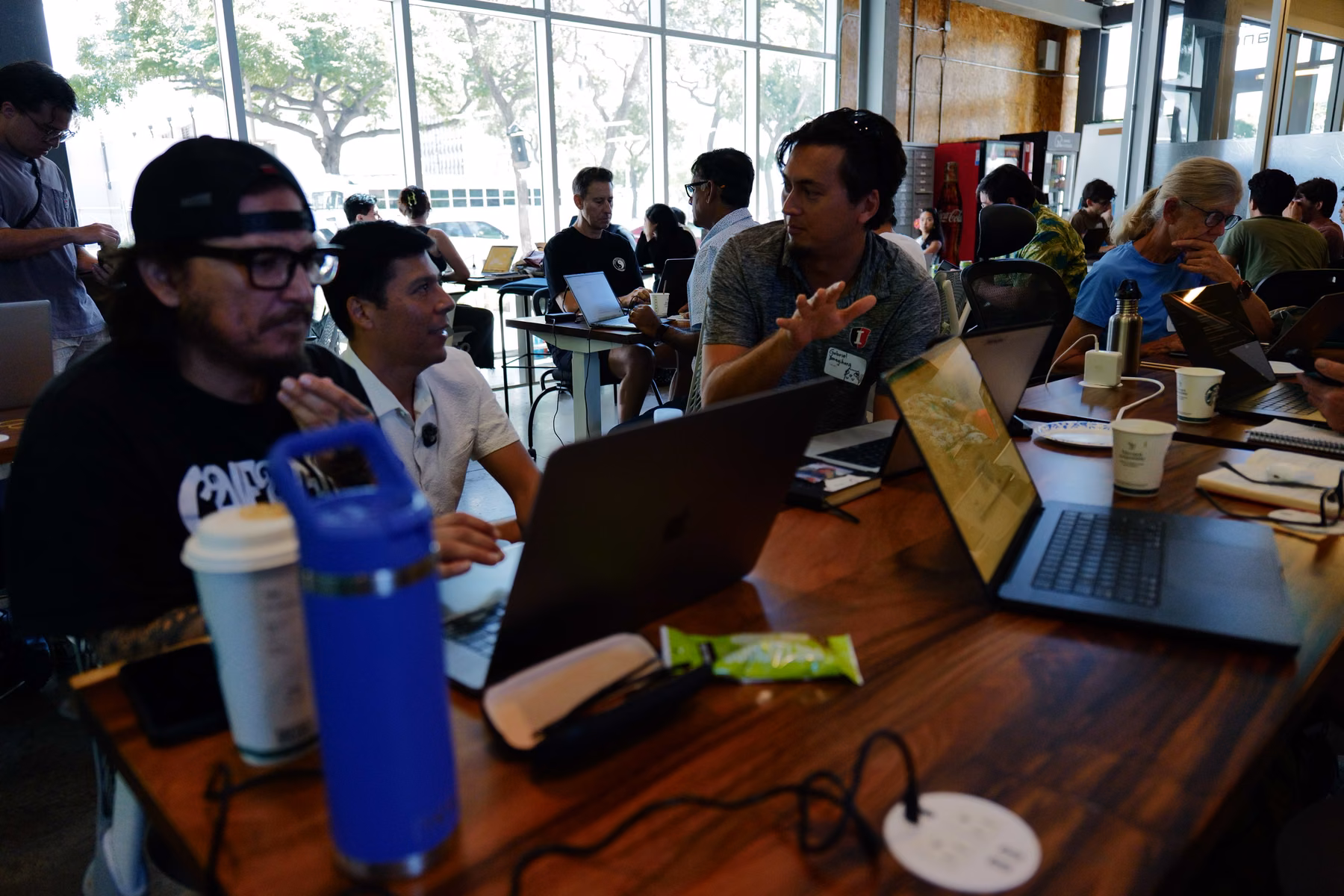 A candid moment during Hawaii Tech Week 2026.