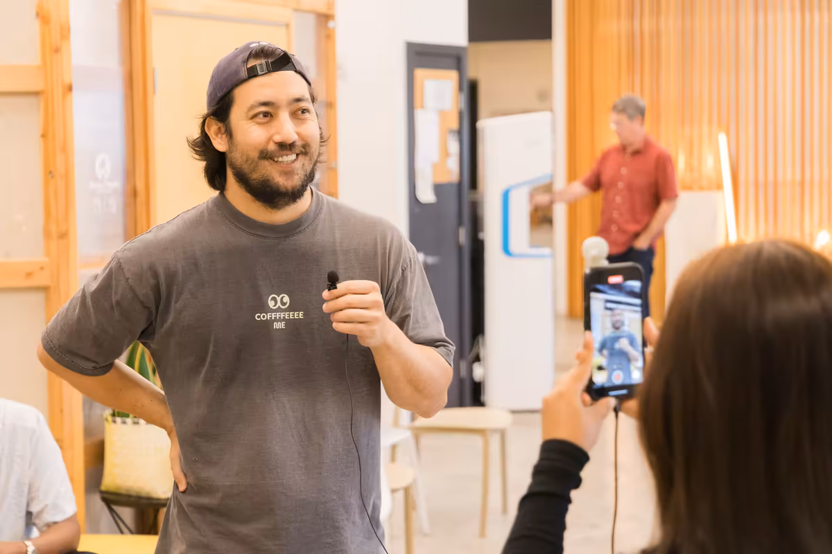 Content creators documenting Hawaii Tech Week