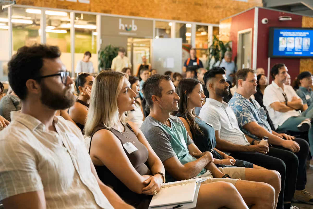 Audience at a Hawaii Tech Week session